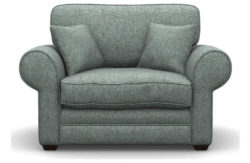 Heart of House Chedworth Tweed Fabric Cuddle Chair -Duck Egg